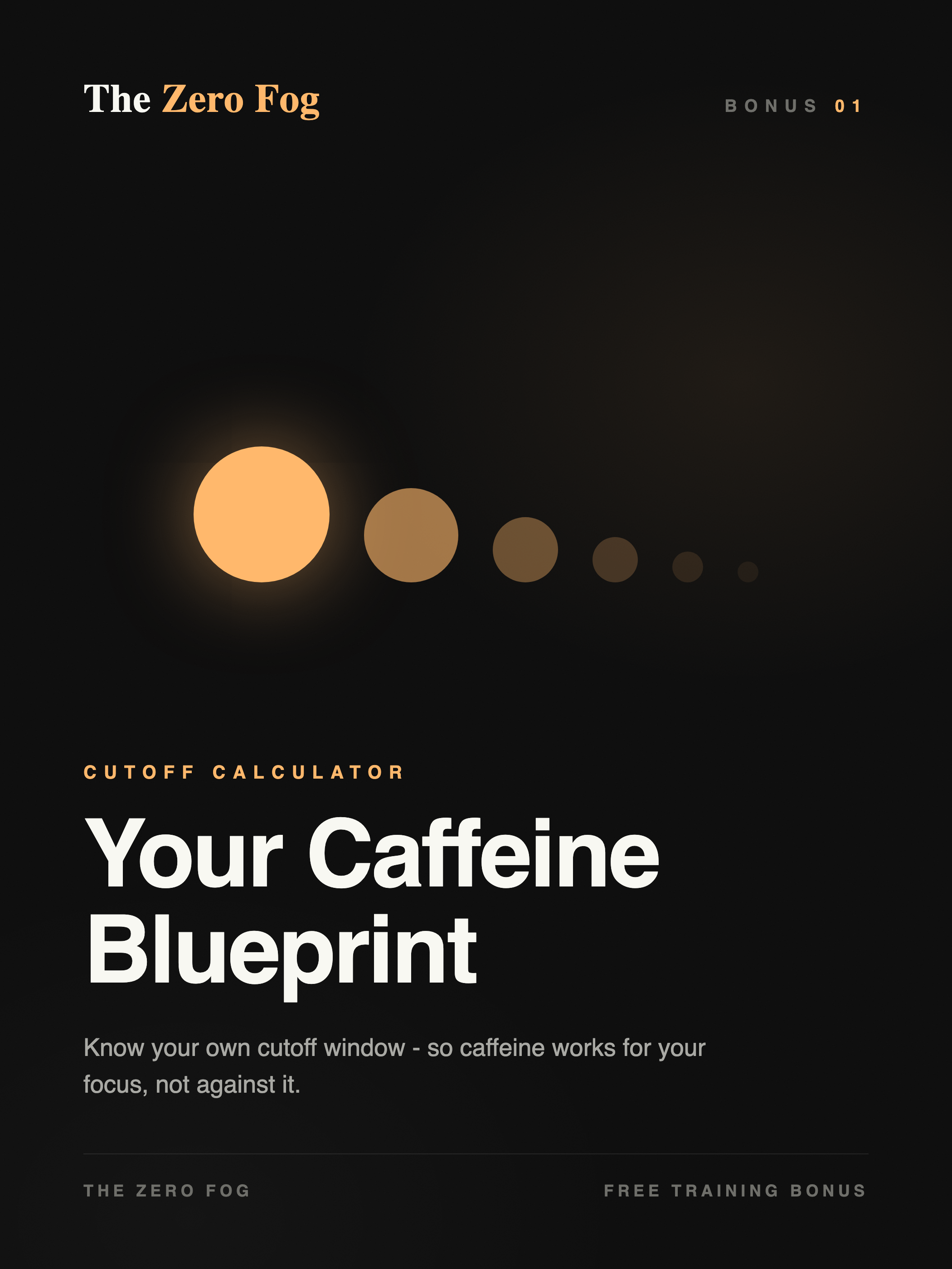 Your Caffeine Blueprint - cutoff window calculator