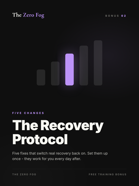 The Recovery Protocol - five changes